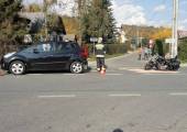 Biczyce Dolne – zderzenie motocykla i samochodu osobowego