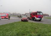 Nowy Sącz, Aleje Piłsudskiego- zderzenie dwóch samochodów osobowych