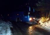 Kosarzsyska – autobus osunął się z drogi