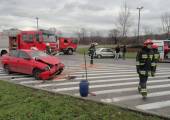 Nowy Sącz, Aleje Piłsudskiego – zderzenie dwóch samochodów osobowych.