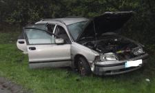 24.04.2011- Nowy Sącz ul. Piłsudskiego – zabezpieczenie kolizji