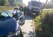 Kamionka Wielka – zderzenie samochodów ciężarowego i osobowego