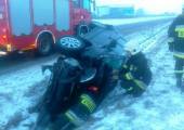 Stary Sącz – obwodnica - samochód osobowy wypadł z drogi