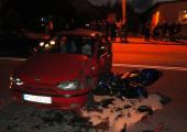 Tęgoborze – zderzenie motocykla z samochodem osobowym