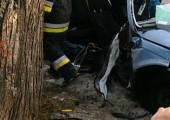Stary Sącz, ulica węgierska - samochód uderzył w drzewo