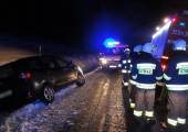 Łabowa – samochód wypadł z drogi