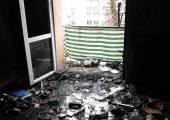 Nowy Sącz, ul. Bolesława Limanowskiego- pożar mieszkania w bloku