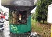 W Nowym Sączu spłonął kiosk