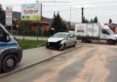 Chełmiec, ul. Marcinkowicka- zderzenie dwóch samochodów
