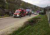 Żegiestów – samochód wypadł z drogi