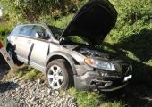 Toyota i Volvo zderzyły się w Łabowej