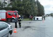Zderzenie dwóch samochodów na ulicy Witosa w Nowym Sączu