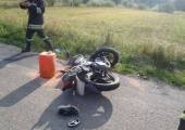 Barcice, przysiółek Facimiech – zderzenie samochodu osobowego z motocyklem