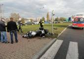 Opel Vectra zderzył się z motocyklem
