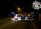 Nowy Sącz, ul Długoszowskiego - samochód wypadł z drogi