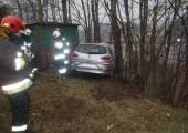 Barcice- samochód wypadł z drogi