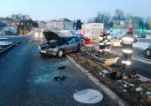 Nowy Sącz, ul. Tarnowska-zderzenie samochodów osobowych