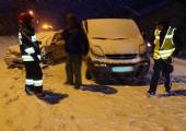 Nowy Sącz, ul. Barska- zderzenie dwóch samochodów