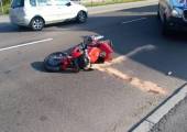 Nowy Sącz, ul. Węgierska- poszkodowany motocyklista