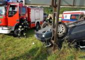 Nowy Sącz, Aleje Józefa Piłsudskiego - dachowanie samochodu osobowego