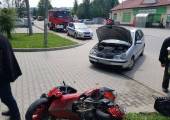 Korzenna- zderzenie samochodu osobowego i motoroweru