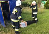 Witowice Górne– pomoc uczestników obozu po przejściu burzy