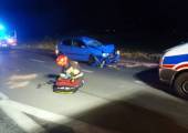 Stary Sącz- zderzenie samochodu osobowego i skutera