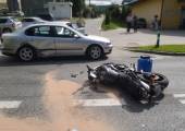 Frycowa-zderzenie samochodu osobowego i motocykla