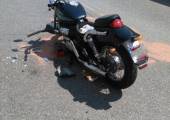 Łącko - zderzenie samochodu osobowego i motocykla
