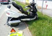 Nowy Sącz, ul. Węgierska-zderzenie samochodu osobowego i motocykla