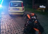 Gródek nad Dunajcem-zderzenie samochodu osobowego i motocykla