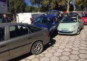 Krynica-Zdrój, ul. Kraszewskiego- zdarzenie drogowe na parkingu