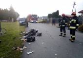 Świniarsko-zderzenie samochodu osobowego i motocykla