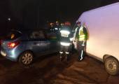 Nowy Sącz, ul. 29 Listopada-zderzenie samochodu osobowego i dostawczego