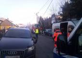 Nowy Sącz, ul. Szarych Szeregów- zderzenie dwóch samochodów