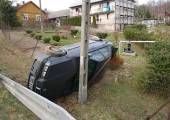 Lipnica Wielka – samochód wypadł z drogi