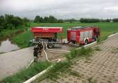 Strażacy z KM PSP Nowy Sącz  z pomocą w Dąbrowie Tarnowskiej