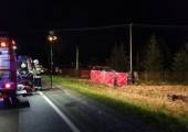 Łososina Dolna- motocykl wypadł z drogi