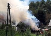 Myślec-pożar budynku gospodarczego
