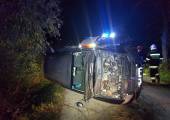 Podole-Górowa- samochód osobowy wypadł z drogi
