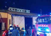 Nowy Sącz, ul. Jagodowa - pożar  hali magazynowej