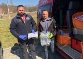 Grupa Ratownictwa Specjalnego OSP Nowy Sącz przekazała maseczki i przyłbice dla jednostek OSP powiatu nowosądeckiego