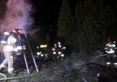 Chełmiec, ul. Gajowa - pożar naczepy samochodu ciężarowego