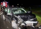 Stadła-zderzenie dwóch samochodów Opel Astra