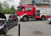 Nowy Sącz, ul. Jagiellońska - zderzenie dwóch samochodów osobowych