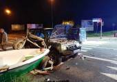 Nowy Sącz, ul. Barska-zderzenie czterech samochodów osobowych