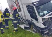 Łososina Dolna- zderzenie dwóch samochodów dostawczych oraz samochodu ciężarowego 