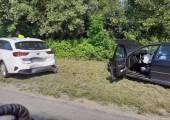Nowy Sącz, Aleje Piłsudskiego - zderzenie dwóch samochodów osobowych