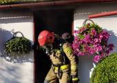 Nowy Sącz, ul. Naściszowska - pożar budynku gospodarczego