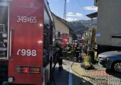Piwniczna-Zdrój, ul. Marciszewskiego- pożar w piwnicy budynku mieszkalnego